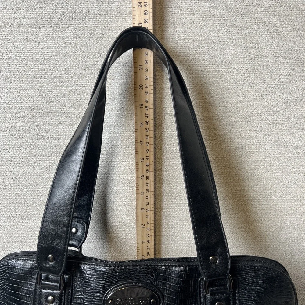 Kenneth Cole‎ Briefcase Women Black Computer Bag 9950-51BK Zipper Support Feet